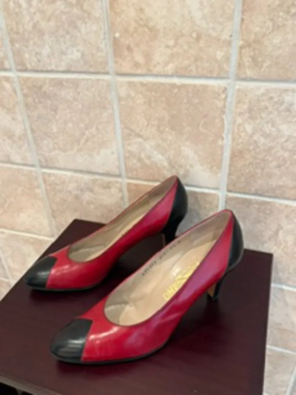 Salvatore Ferragamo vintage red